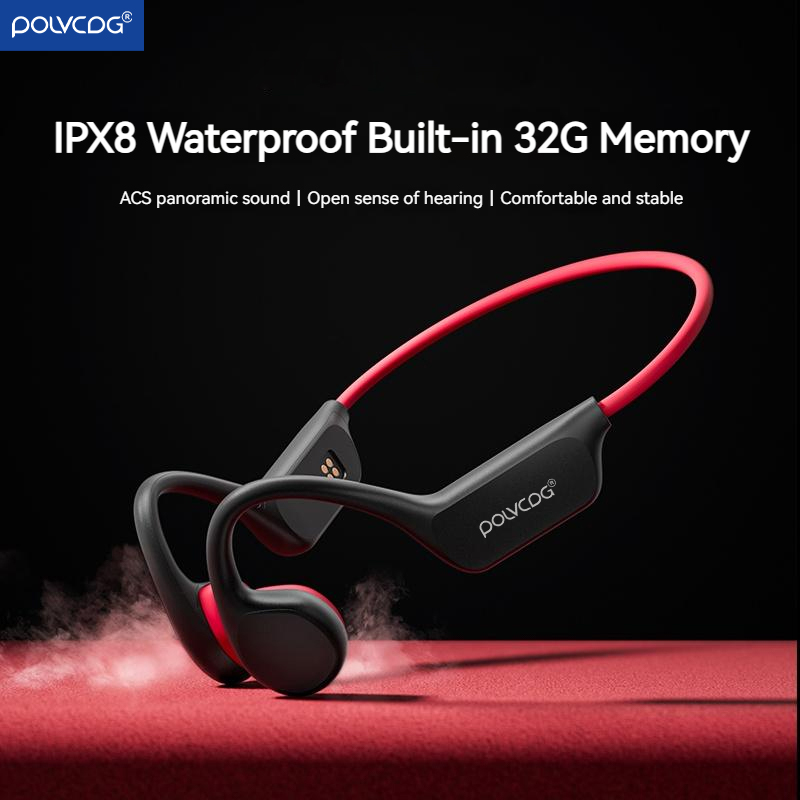 Bone Conduction Running Headphones - POLVCDG Kemik İletimli Kulaklık X7 IPX8
